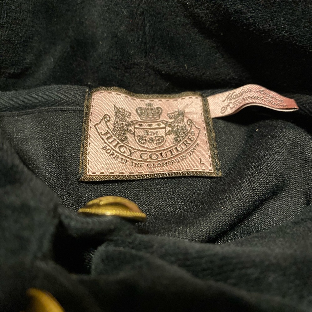 Juicy Couture black velvet jacket